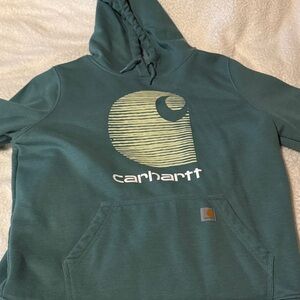 Carhartt Green Hoodie with Logo